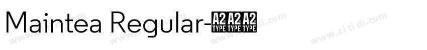 Maintea Regular字体转换